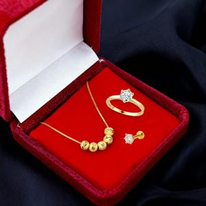 18K Gold Polished - 3 In 1 Combo Package